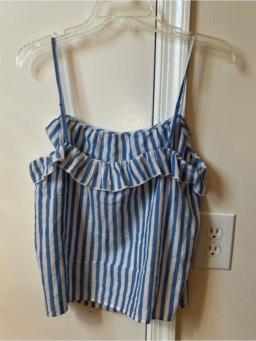 Sezane blue and white striped camisol size 38 US six - Picture 4 of 4